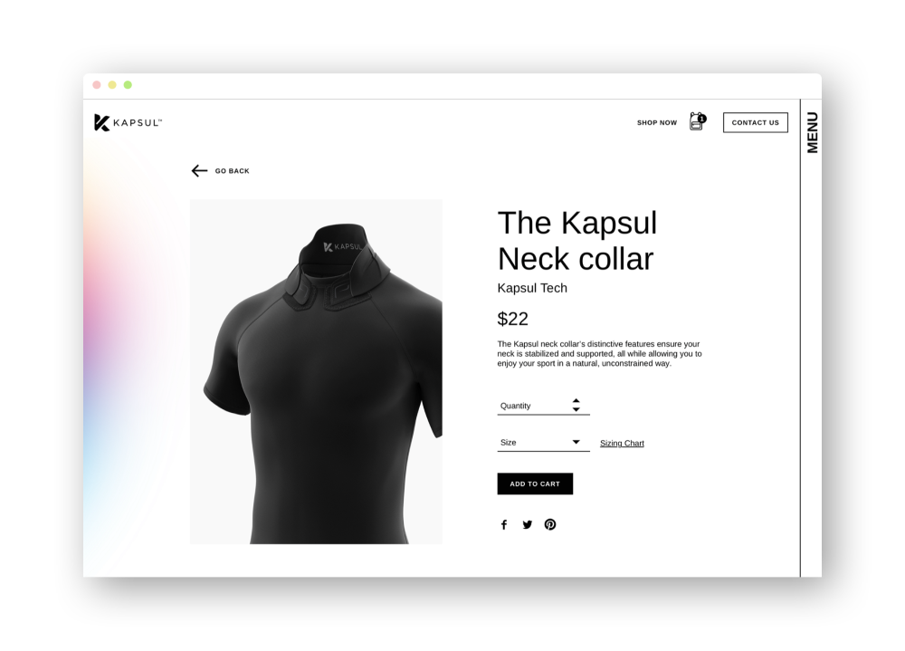 Kapsul product page