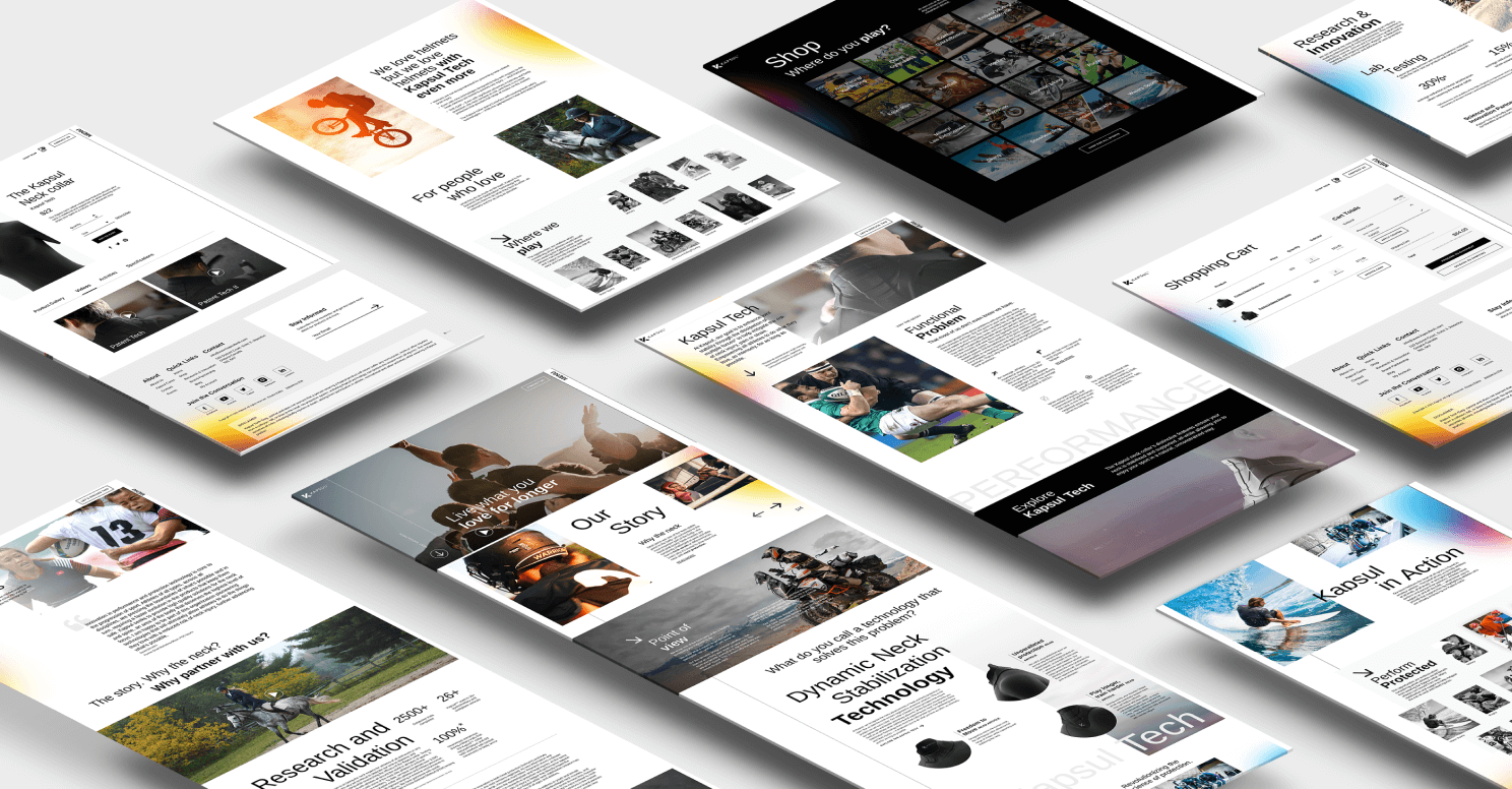 Kapsul website in isometric view