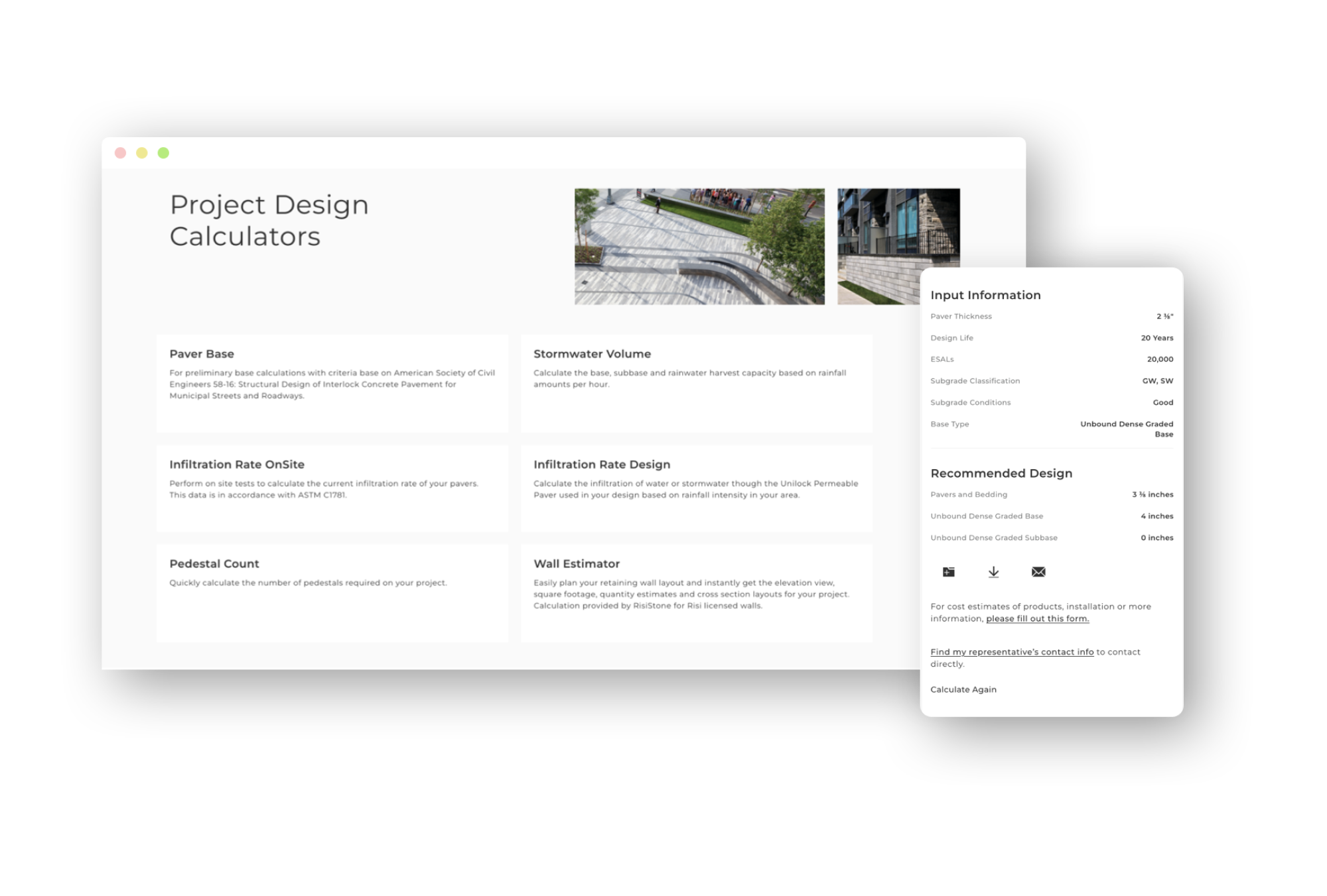 Calculators to help with project planning