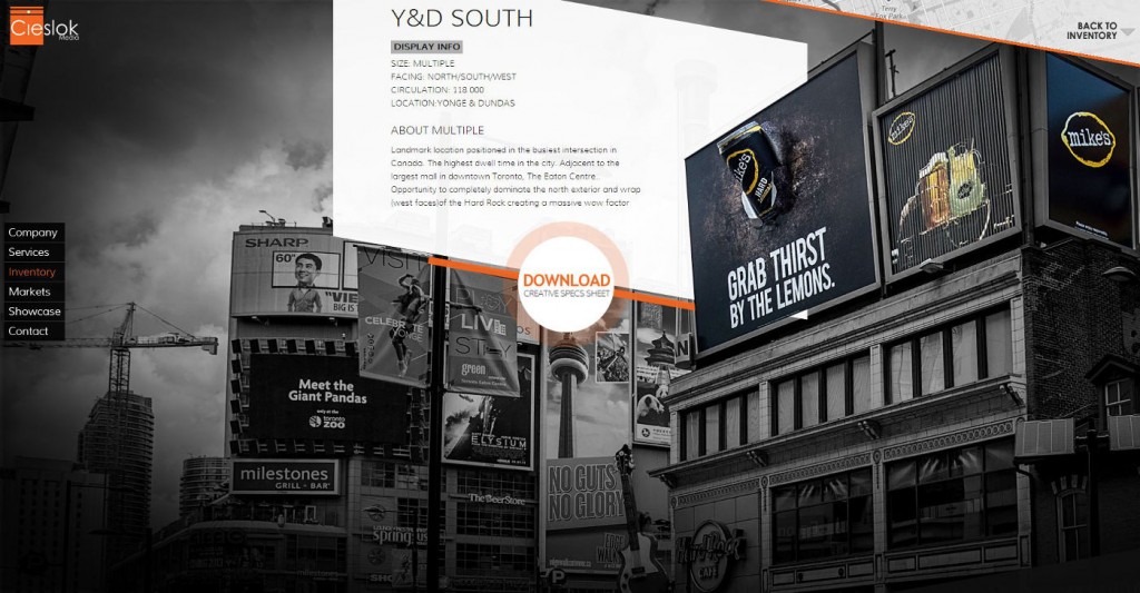 Branding at Yonge and Dundas in Toronto