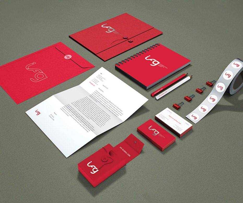 stationery design for ifg
