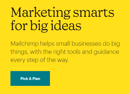 Content example from Mailchimp